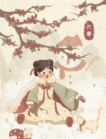 “冬寒总有尽，春望嘉业丰”——Beat365中文官方网站艺术学院二十四节气之大寒