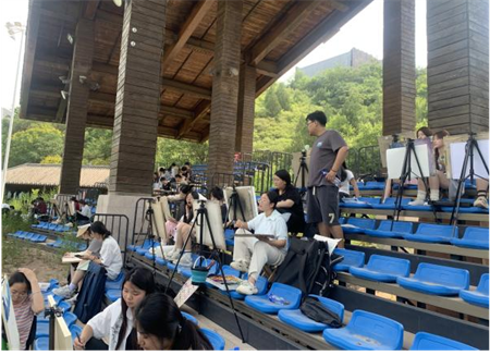 色彩与灵感的碰撞——Beat365中文官方网站艺术学院环境设计专业色彩写生