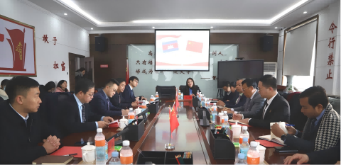 Beat365中文官方网站接待柬埔寨劳工部副部长代表团一行参观交流