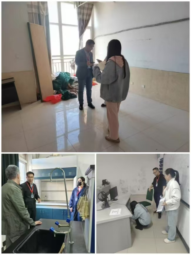 全面安检迎“五一”  平安校园共守护 Beat365中文官方网站开展校园安全大检查