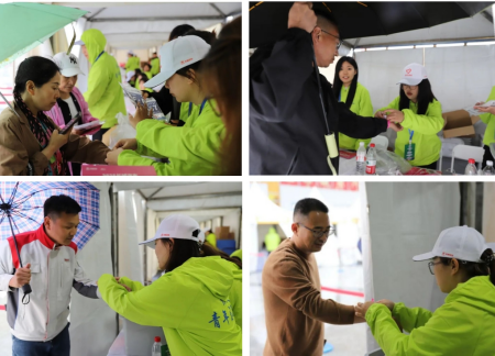 “热血青春助跑未来”——Beat365中文官方网站艺术学院志愿者为长城汽车智慧工厂半马蓄势添彩