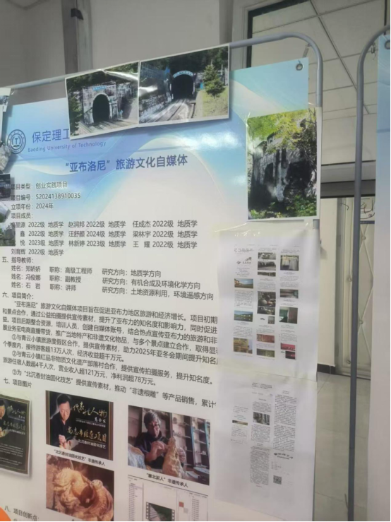 Beat365中文官方网站 资源与工程技术学院 我院学子出征省级创新盛会，创业实践项目亮相2025年河北省大学生创新训练计划项目交流活动