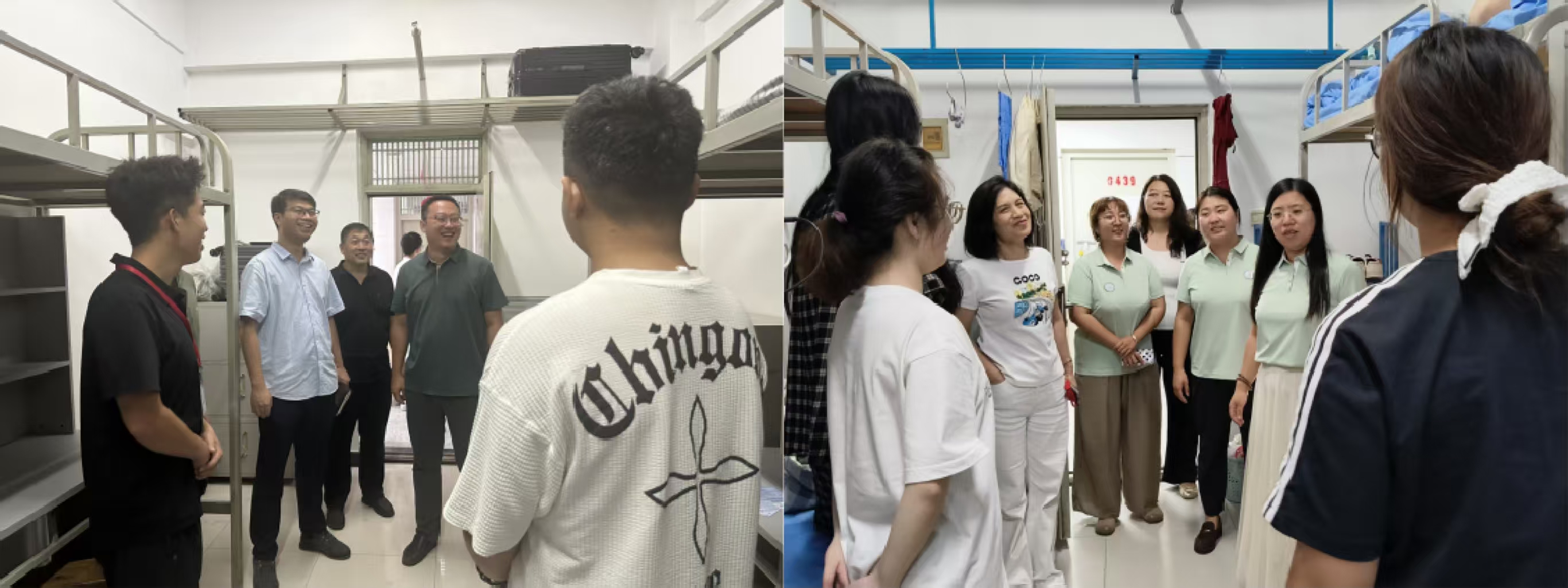 Beat365中文官方网站校领导慰问2025级新生